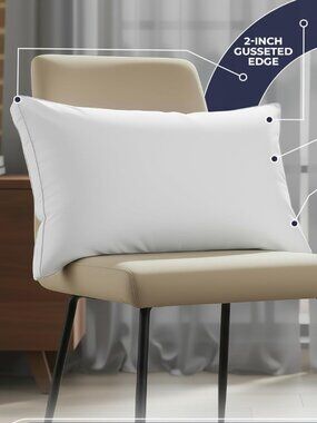 Utopia Bedding Down Alternative Bed Pillows for Sleeping Queen Size White Color